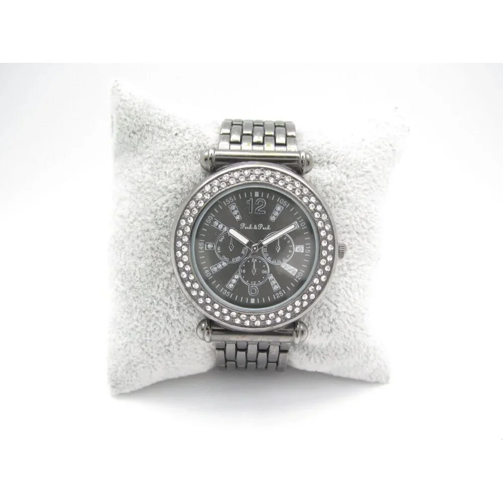 Women Peck & Peck Quartz WR‎ Analog 36mm Round Watch (I46) 